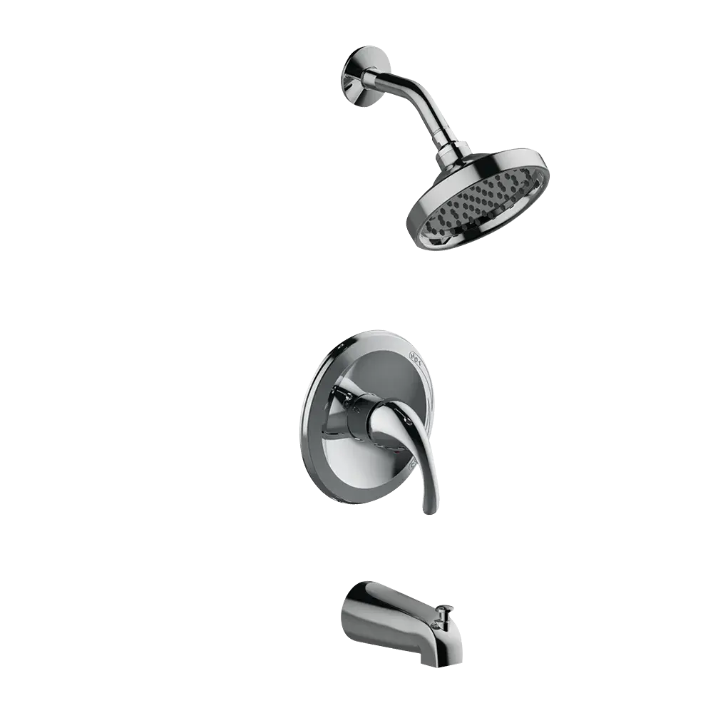 Matco-Norca LV-730CJP Leverage Single Handle Tub & Shower Trim Kit, Job Pack, Chrome