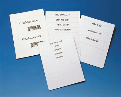 Aigner Label Holder LI11610 Laser Ink Jet Insert Sheets, 1 x 6 Inch, Letter Size, White, For Open•Edge™, 500 Insert/Pkg, 50 Sheet Pack