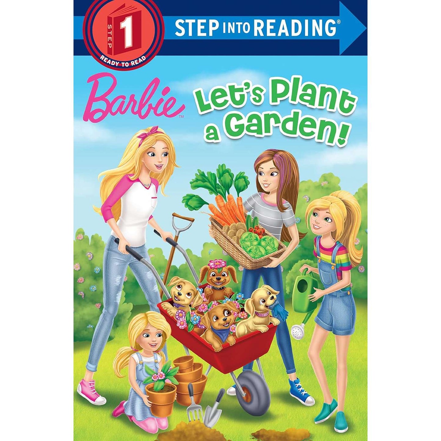Paradise Clay RAN675 Let's Plant a Garden! Barbie - Step into Reading Level 1 - Book