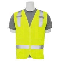 Delta Plus WEL61213HO4X S414 CL 2 Surveyors Vest, 4X, Hi Viz Orange