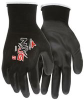MCR SAFETY 9669L Black Nylon Black Pu 13Ga (12 PR)