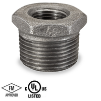 Jones Stephens B1440109 3/4" x 1/4" Black Iron Hex Bushing