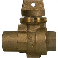 A.Y. McDonald 5131-360 76102Hdlb 3/4 Ball Curb W/Br Hdl Flare X Fnpt-Nl
