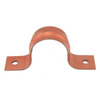 Jones Stephens H15100 1" CTS Pipe Strap, Two-Hole, Copper Clad, Carton of 100