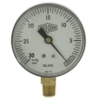 DIXON VALVE GL305 Gauge 21/2 Vacuum30Hg (1 EA)