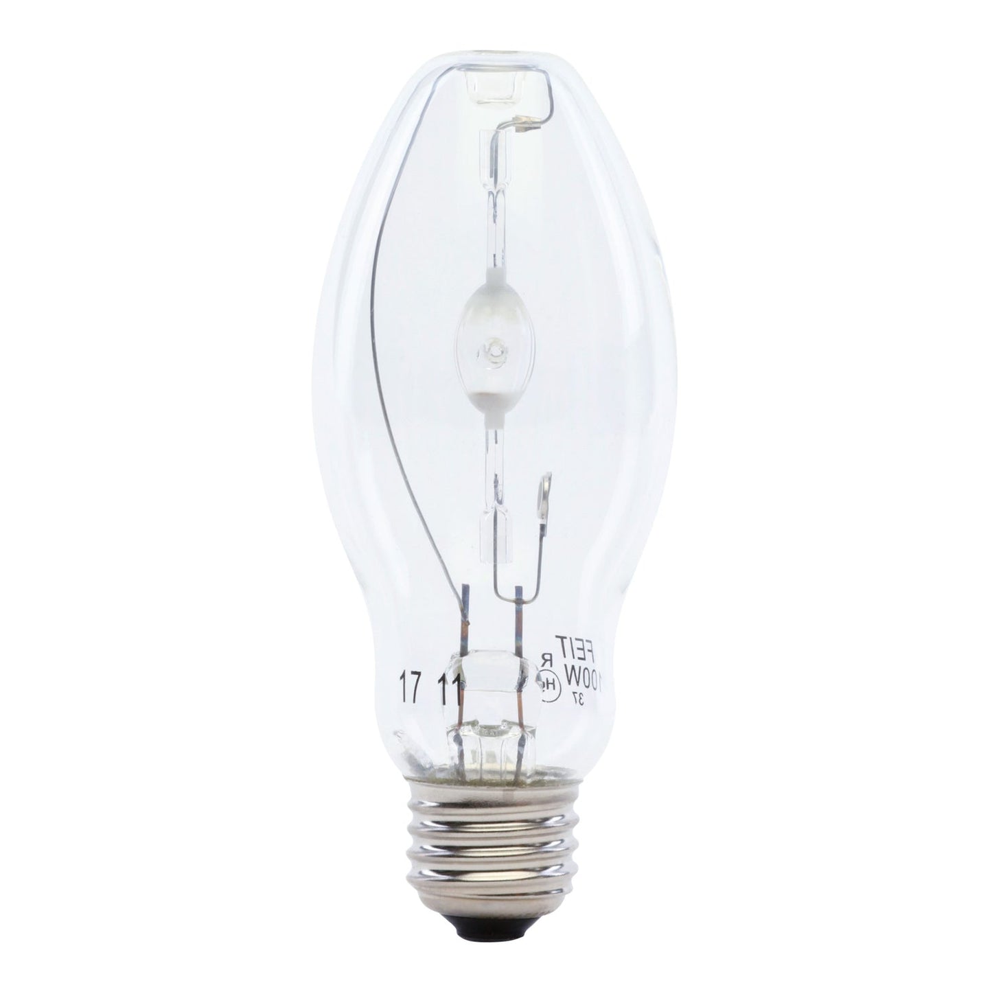 Feit Electric MH100/U/MED 100W Cool White (4000K) ED17 Shape E26 Medium Base Clear Metal Halide High Intensity Discharge HID Light Bulb