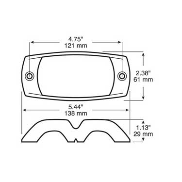 Peterson B106-09 Guard, Rectangular, Chrome, 5.4375″X2.375″, Bulk Pack