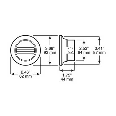 Peterson B143-17 2.5″ Closed Back Grommet, Closed Back, Mfg. Pack