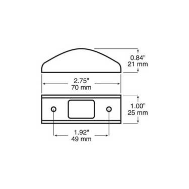 Peterson B168-092B Brush Guard, Black, 2.75″X1.0″, Bulk Pack