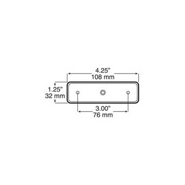 Peterson B169-18 Gasket, Mounting, Black Rubber, 4.25″X1.25″, Bulk Pack