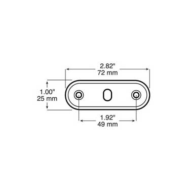 Peterson B2268-18 Gasket, Mounting Black Pvc, 2.82″X1″, Bulk Pack