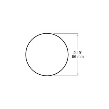 Peterson 2753A Amber Round Reflector 2.188″