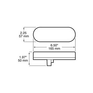 Peterson M321A Led Warning / Turn Signal, Sae 279 Agriculture Light, Oval, Pl3 Housing 6″, Amber, Bulk Pack