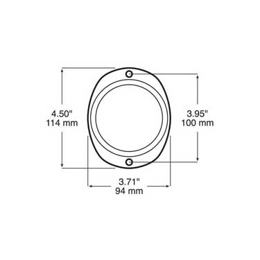 Peterson B460A Reflector, Oval, 3.25″, Bulk Pack
