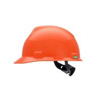 MSA 475361 Orange V-Gard Slotted Hard Cap