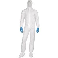 Delta Plus DT115CVXX DT115CV Disposable Overalls with Collar, White, 2X