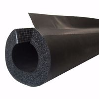 Jones Stephens I80150 2" ID (1-1/2" IPS) Self-Sealing Black Rubber Pipe Insulation, 3/8" Wall Thickness, 120 ft. per Carton