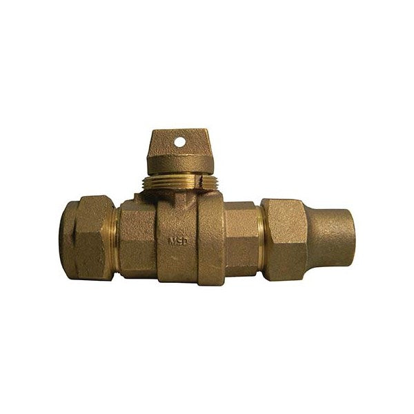 A.Y. McDonald 5183-483 76108Q 1 1/2 Minn Ball Curb Cts X Flare - Nl