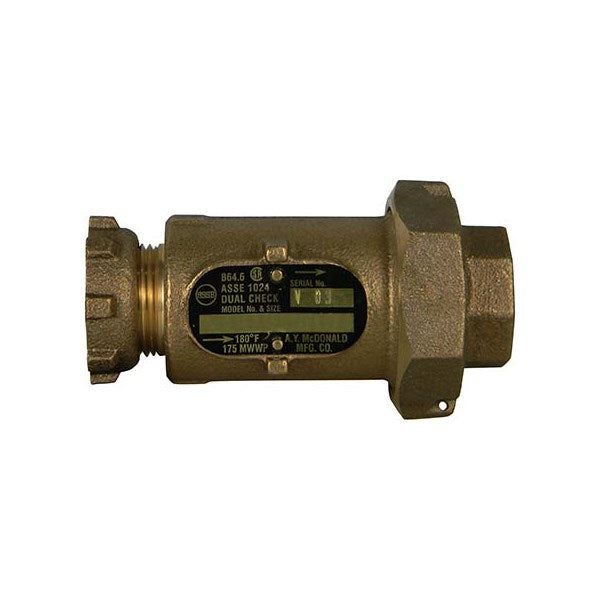 A.Y. McDonald 5135-245 711-3Yf 33 Inline Dlchk 3/4 Yokex3/4 Fnpt-Nl