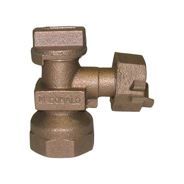 A.Y. McDonald 5124-148 74604 1 Angle Plug Valve Fnpt X Meter -Nl