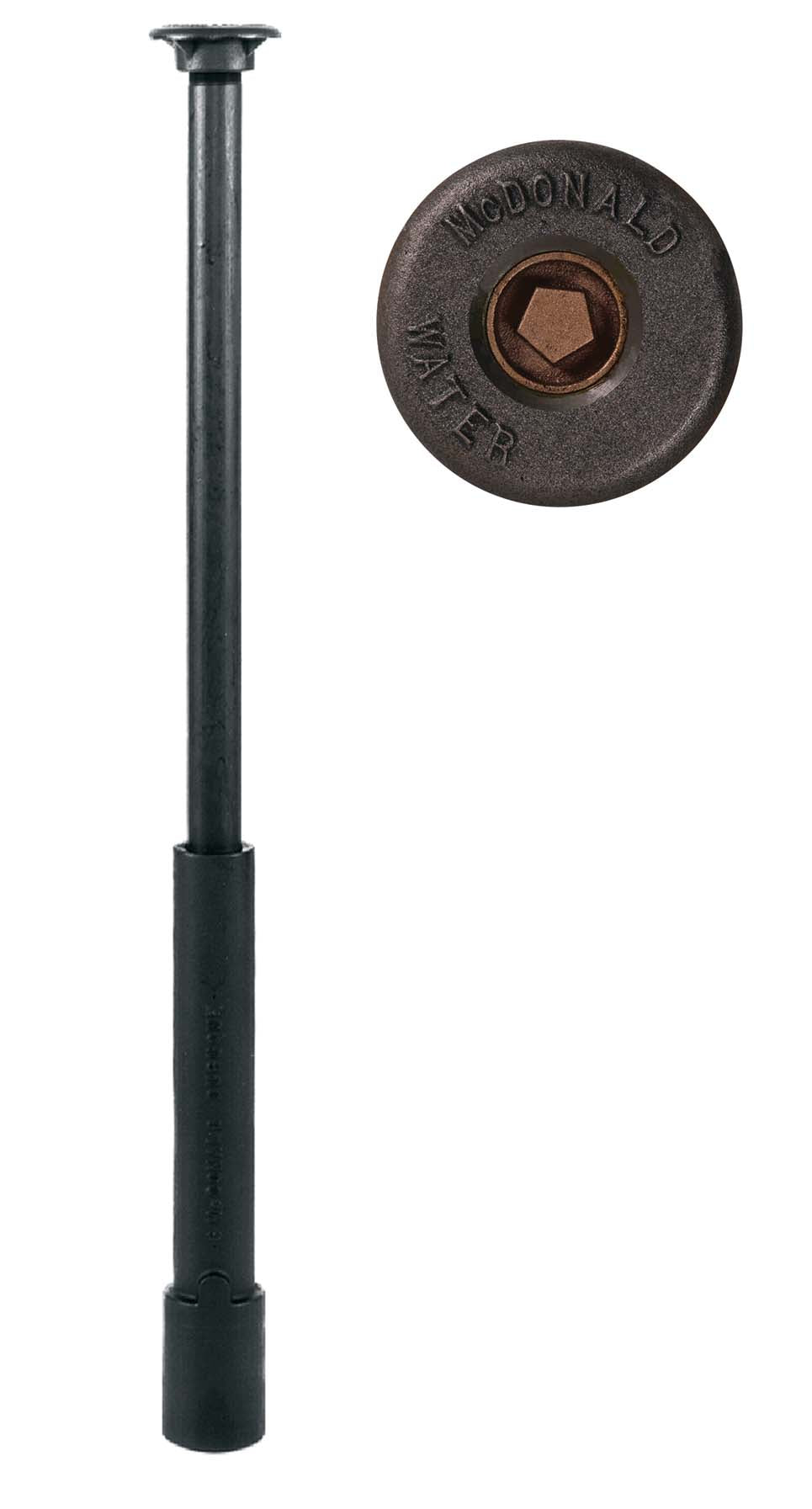 A.Y. McDonald 4517-056 5614A 5 1/2 Minn Curb Box Pentagon Lid L/Rod 1.25 Upper 1.5 Tap Usa