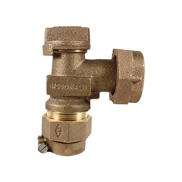 A.Y. McDonald 5141-121 74602-22 1 Angle Plug Valve Cts X Meter -Nl