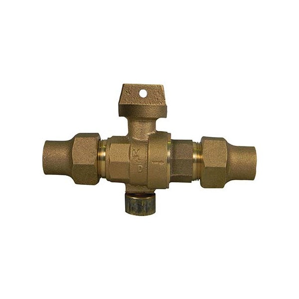 A.Y. McDonald 5131-246 76000 3/4 Stop&Drain Ball Curb Flrxflr -Nl