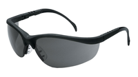 MCR SAFETY KD112AF Klondike Black Frame Safety Glasses Grey Af Lens