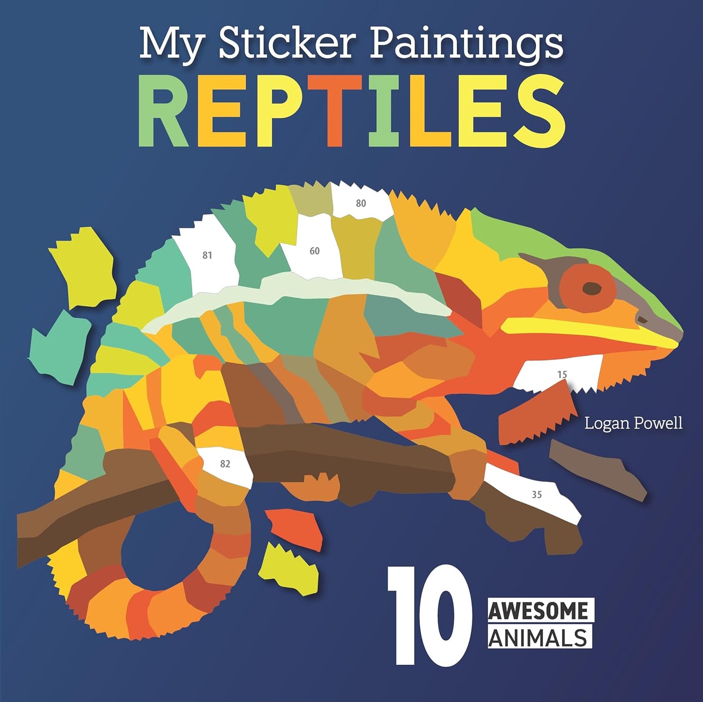 Paradise Clay FCP135 My Sticker Paintings: Reptiles - Book