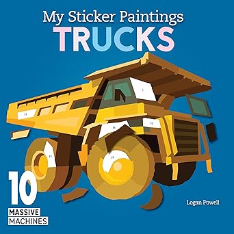 Paradise Clay FCP136 My Sticker Paintings: Trucks - Book