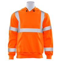 Delta Plus WEL61545HL4X W376 Type R, Class 3 Pullover Hoodie Sweatshirt, Hi Viz Lime, 4X