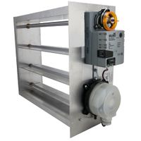 iO HVAC Controls HD-NA-3614 36 X 14 Two-Position Zone Damper-No Actuator, 5/8-1/2 Shaft