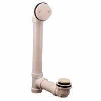 Jones Stephens B0818BI Biscuit Two-Hole Toe Touch Bath Waste Kit, Standard Full Kit, ABS