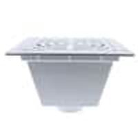 Jones Stephens S49062 2" PVC Hub Fit Floor Sink with Full Top Grate and Dome Bottom Grate