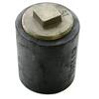Jones Stephens C38114 4" Plain End Cast Iron Cleanout-Short Pattern with 3-1/2" Raised Head Southern Code Plug 4" Pipe size - 3" Height