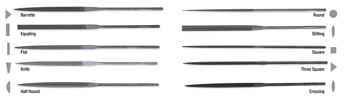Nicholson 37029 12 Piece 4" 0 Cut File Assortment