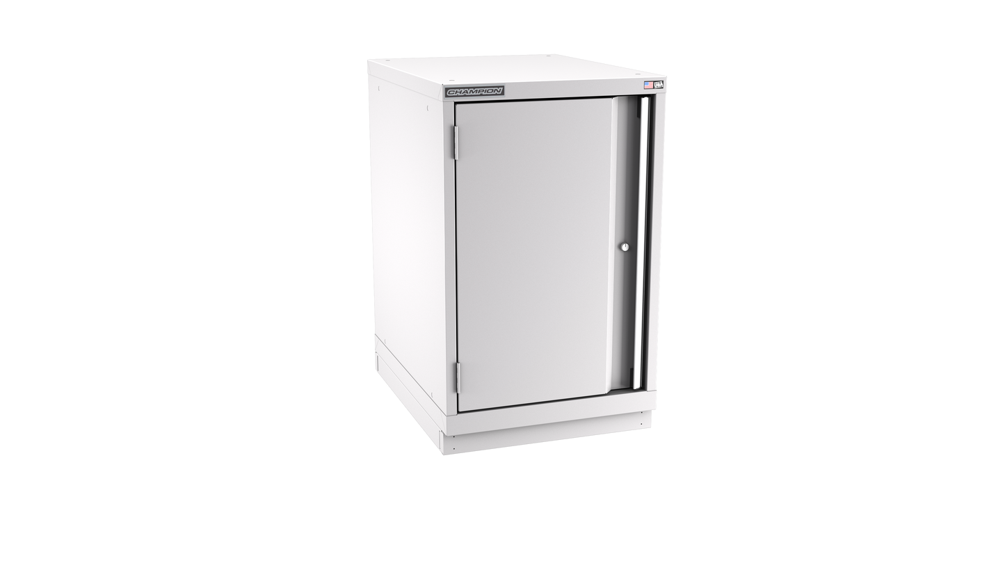 Champion Tool Storage NW1500-FDIL-FTB-LG 1-Door Standard Depth Modular Cabinet NW1500 | 22-3/16"W x 35-7/8"H x 28-1/2"D, Light Gray