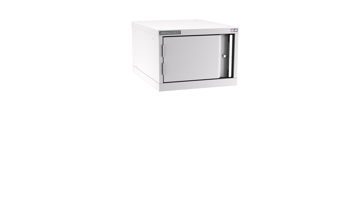 Champion Tool Storage NWS600-FDIL-LG 1-Door Shallow Depth Modular Cabinet NWS600 | 22-3/16"W x 15-3/4"H x 22-1/2"D, Light Gray