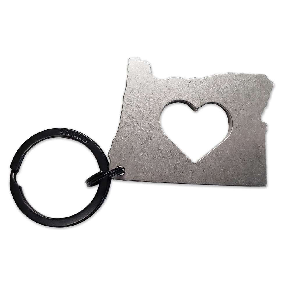 Paradise Clay PAR624 Oregon Heart - Keychain