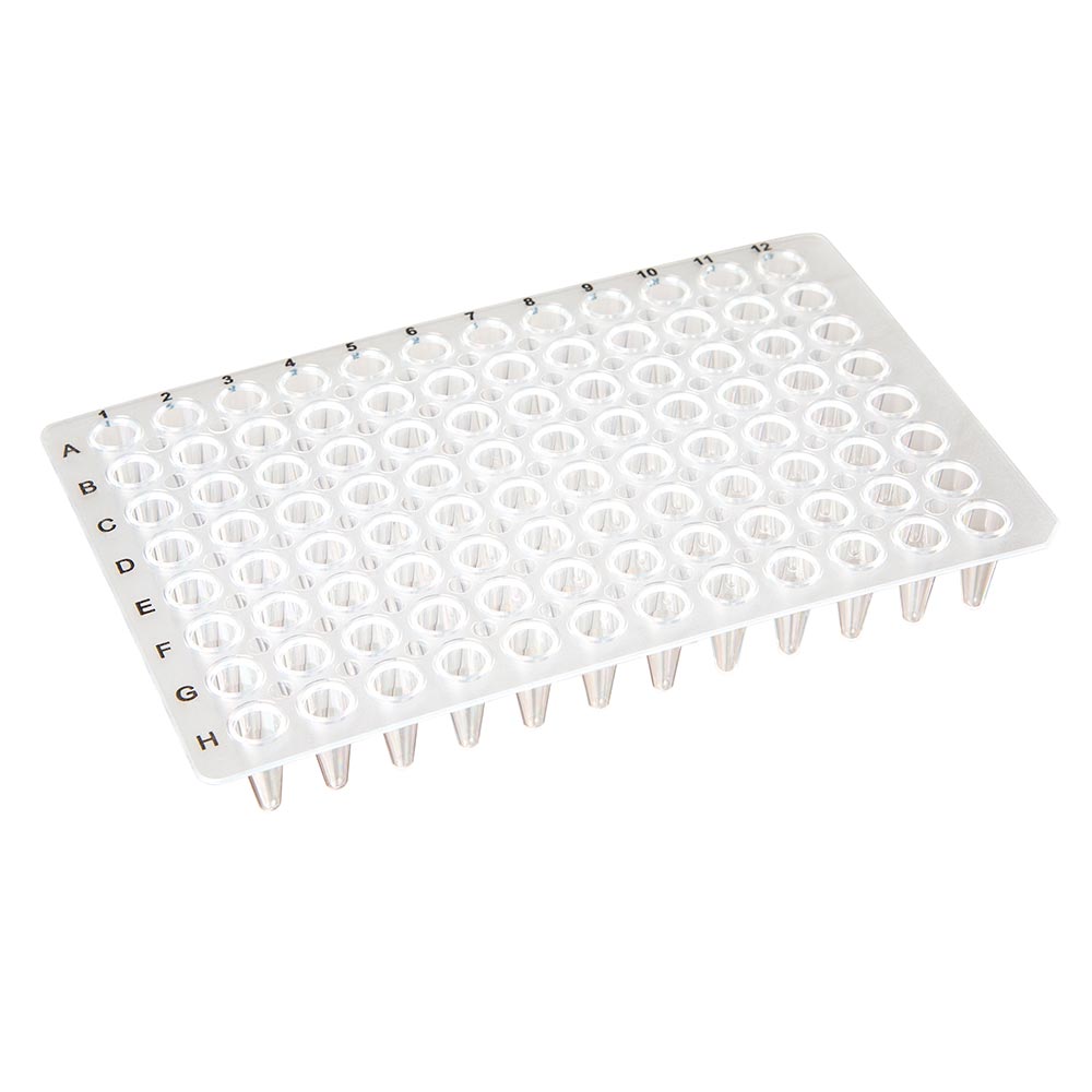 Globe Scientific PCR-NS-01 0.1mL 96-Well PCR Plate Low-Profile No Skirt Clear