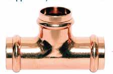 Everflow PCTE0100 1 Copper Tee, P x P x P, 1'' x 1'' x 1''