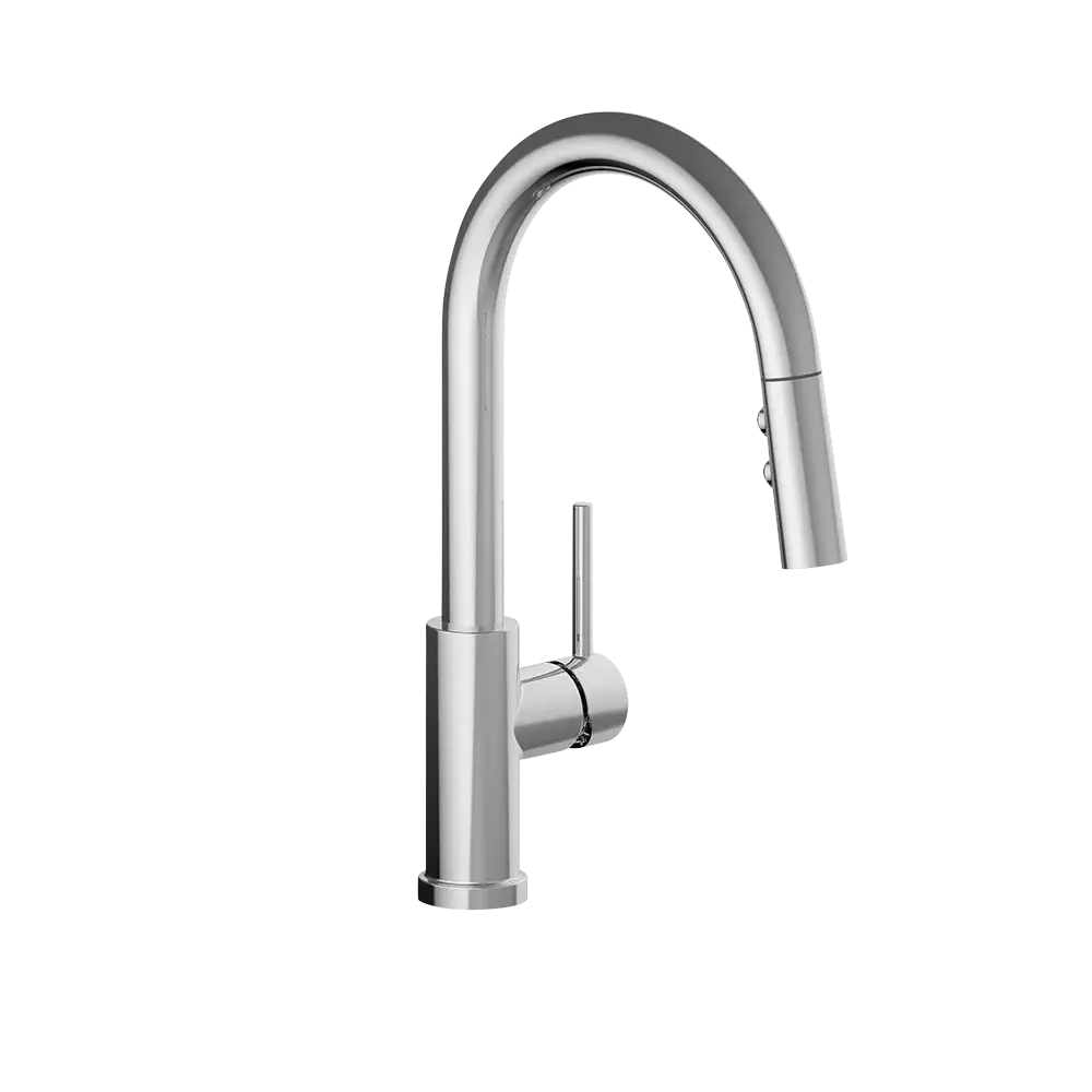 Matco-Norca PD-151C Padova Single Handle Pulldown Kitchen Faucet, Chrome