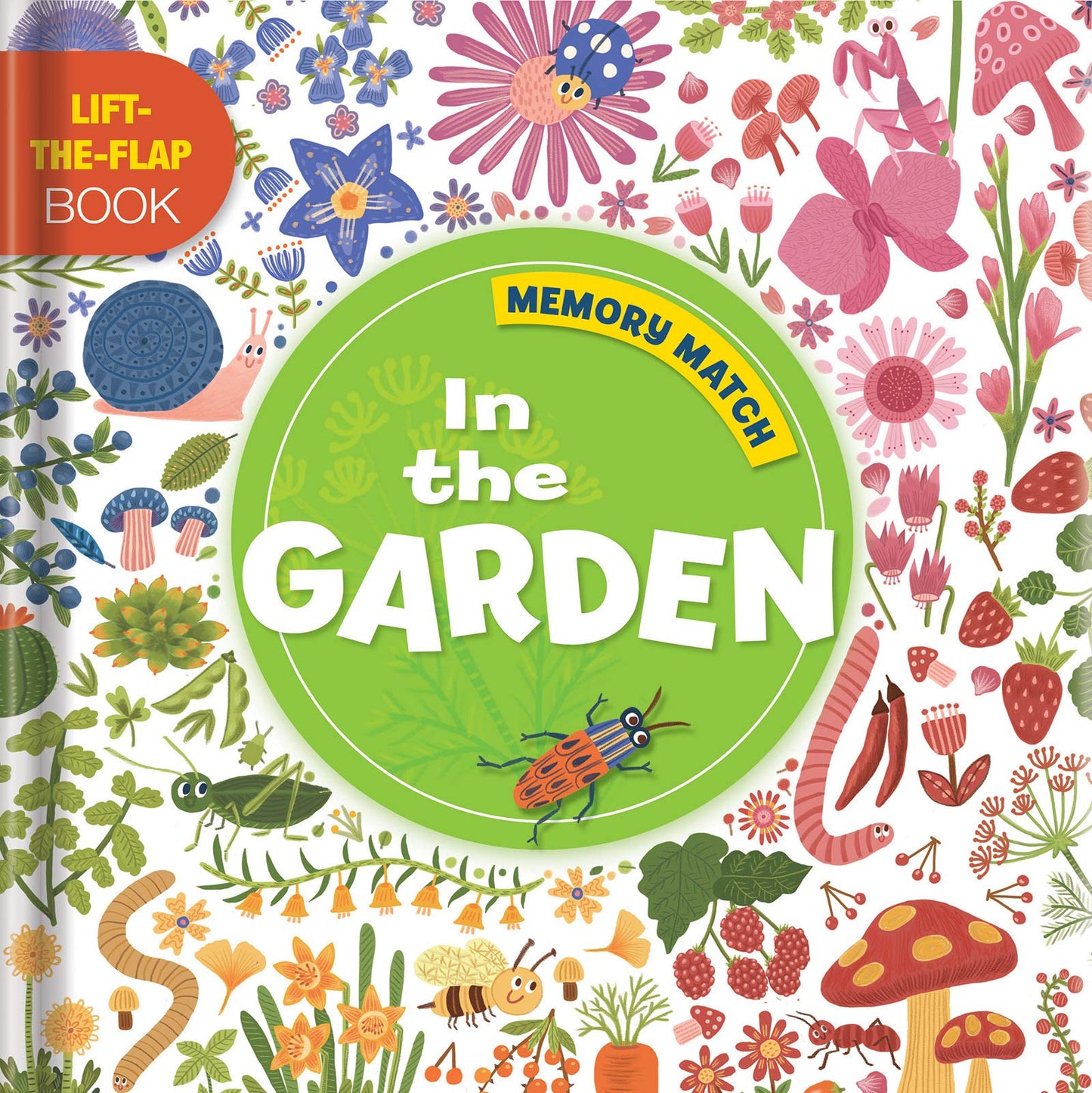 Paradise Clay PER226 Memory Match: In the Garden: A Lift-the-Flap Book - Book