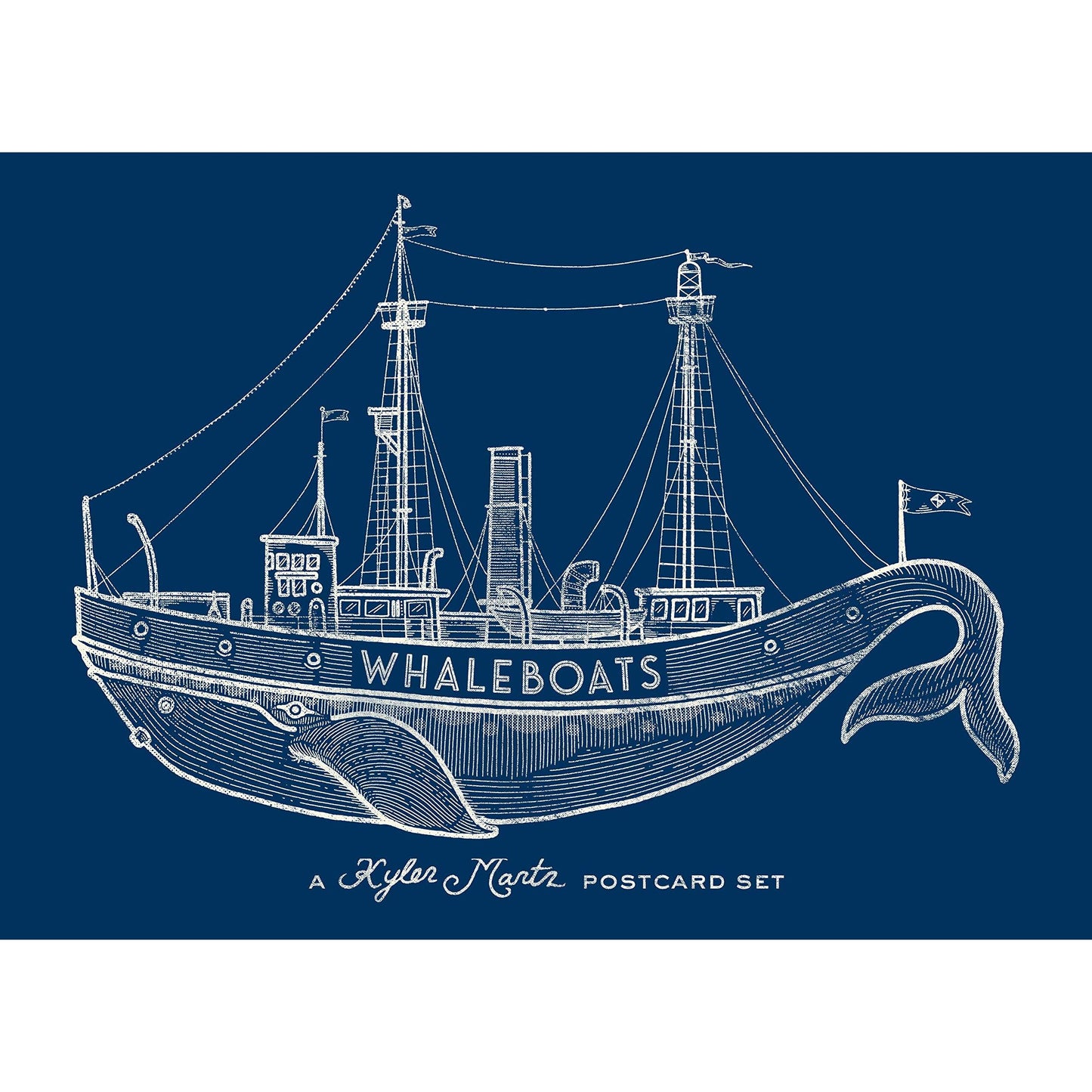 Paradise Clay PGN318 Whaleboats: A Kyler Martz Postcard Set