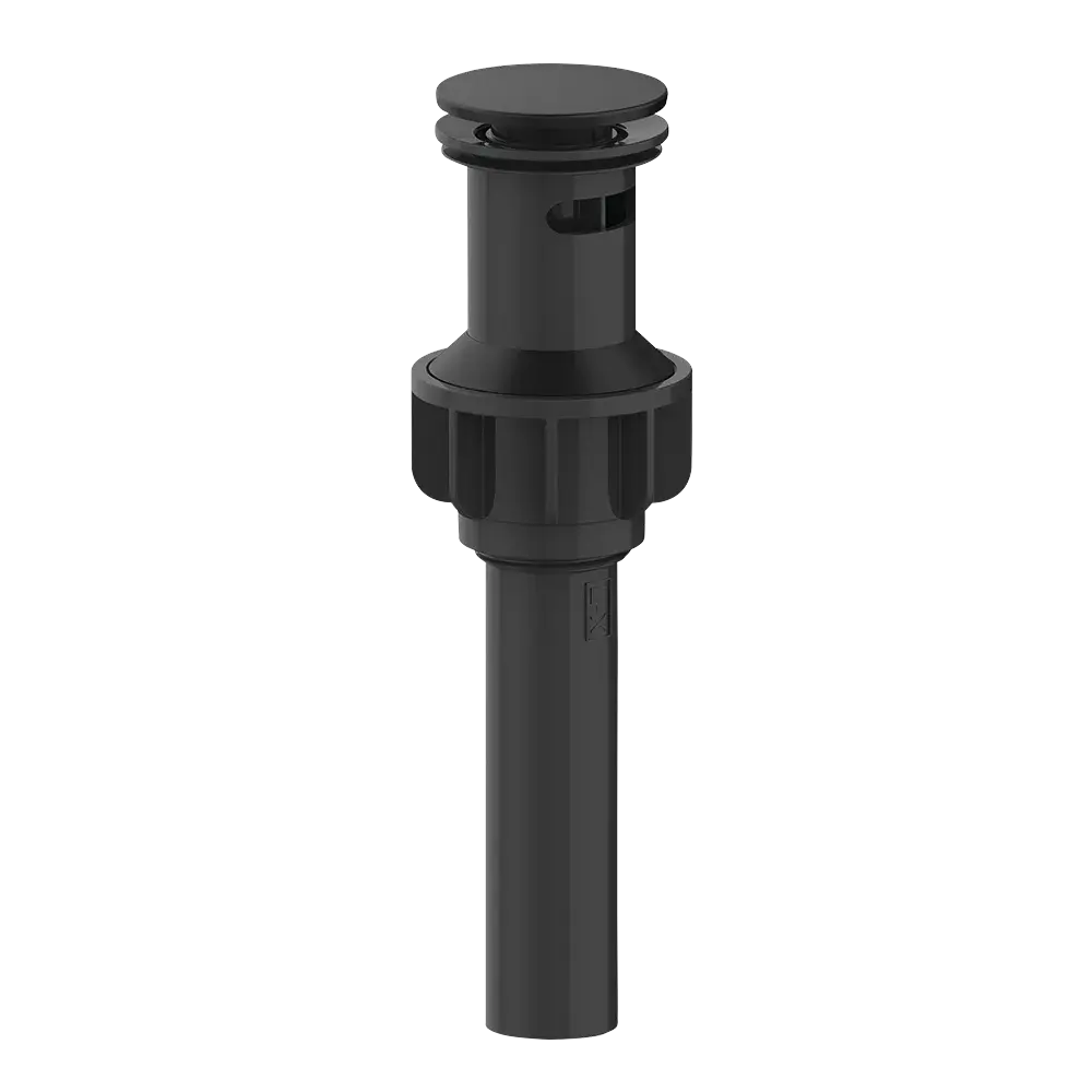 Matco-Norca PP-010MBP Plastic Push Pop-Up, With Overflow, Matte Black