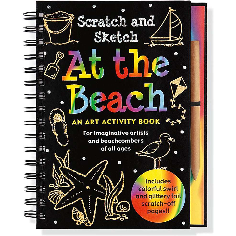 Paradise Clay PPP007 Scratch and Sketch: At The Beach - Book