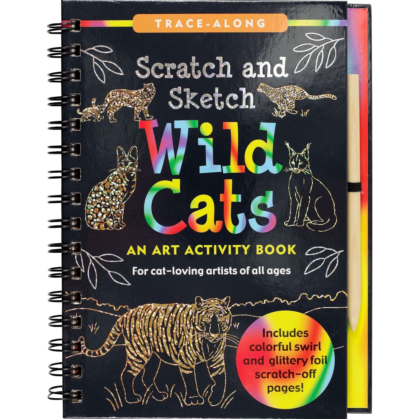 Paradise Clay PPP059 Scratch & Sketch Wild Cats - Book