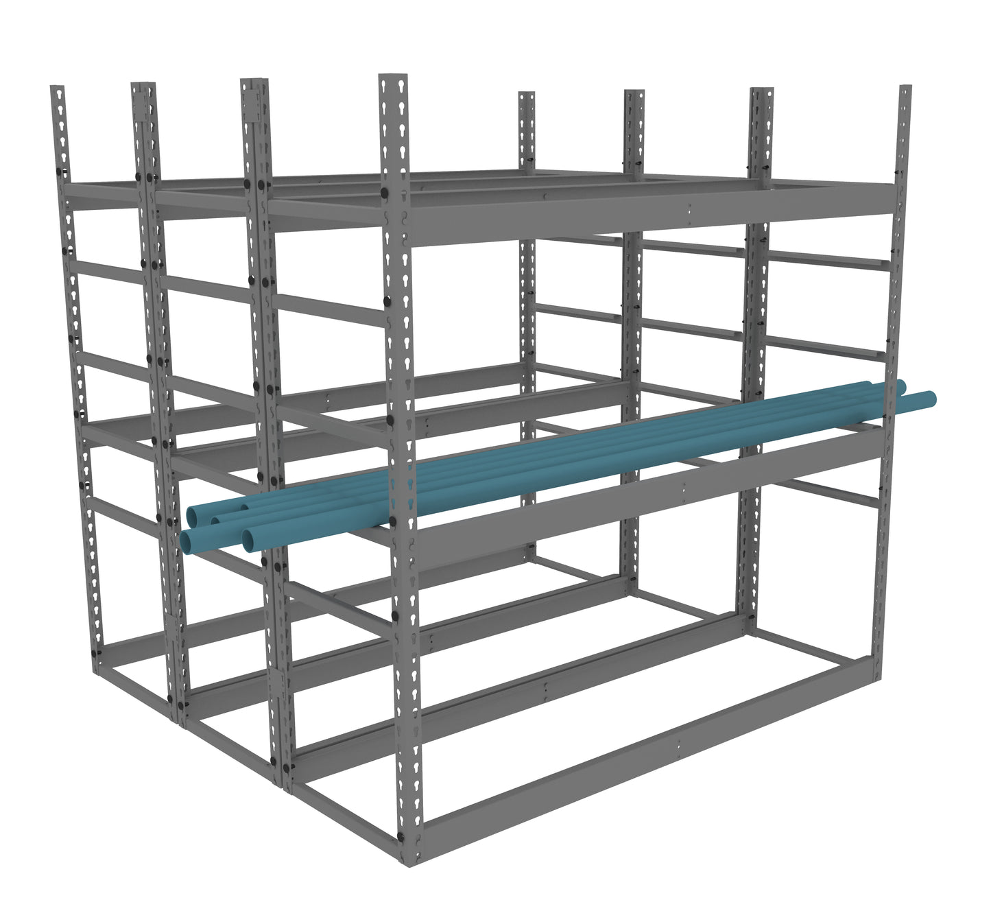Tennsco PR-601860-6 Z-Line Horizontal Bar Rack