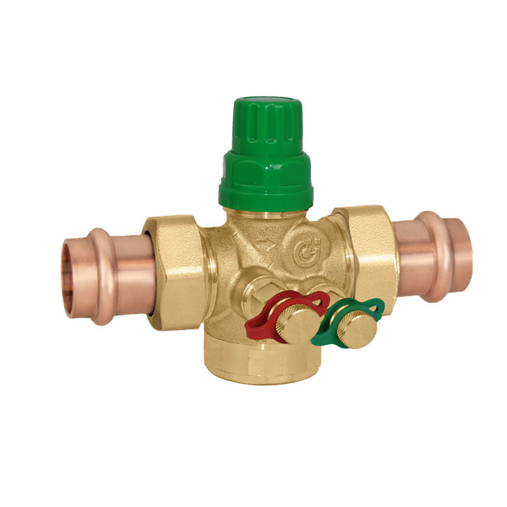Caleffi 145666A 13G FLOWMATIC® PICV Dual Union 1" press, 13 GPM