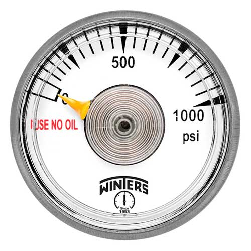 Winters Instruments PSP12503000 Psp High-Volume Oem Spiral Tube Pressure Gauge